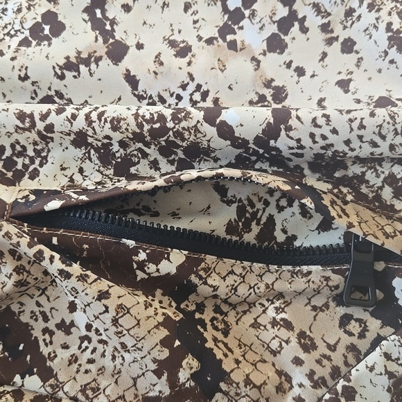 Buddy Love Vonn Elastic Track Jacket In Slither Brown & Black Snake Print Size M - Picture 7 of 13